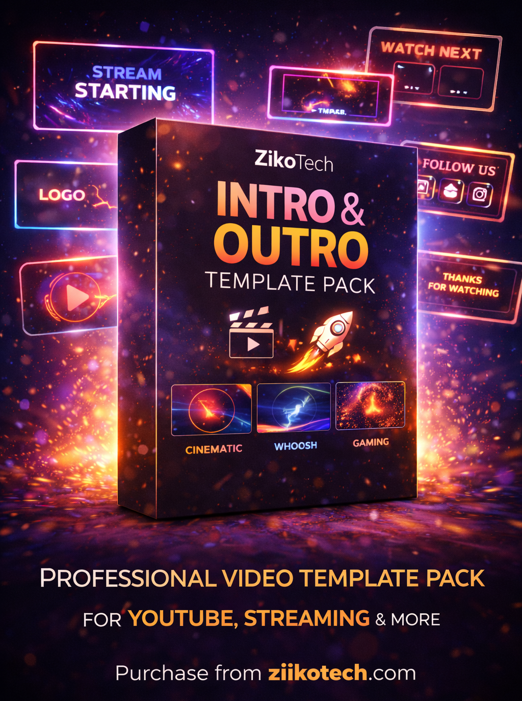 Intro & Outro Template Pack